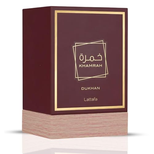 Lattafa Khamrah Dukhan for Unisex Eau de Parfum Spray  3 4 Ounce / 100 ml