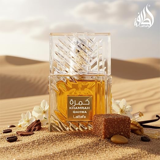 Lattafa Khamrah Qahwa   Vanilla  Warm Spicy  Cinnamon  Sweet   Eau de Parfum Long Lasting Fragrance for Unisex  3 40 Ounce / 100 ml