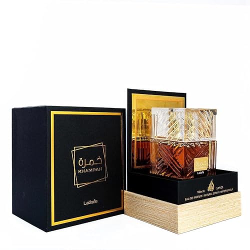 Lattafa Khamrah   Vanilla  Warm Spicy  Amber  Cinnamon   Eau de Parfum Long Lasting Fragrance for Unisex  3 40 Ounce / 100 ml