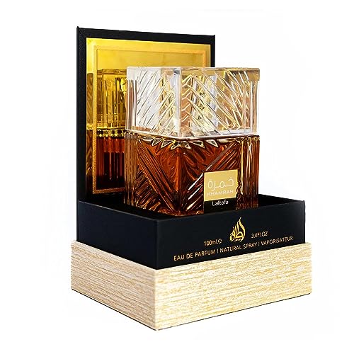 Lattafa Khamrah   Vanilla  Warm Spicy  Amber  Cinnamon   Eau de Parfum Long Lasting Fragrance for Unisex  3 40 Ounce / 100 ml