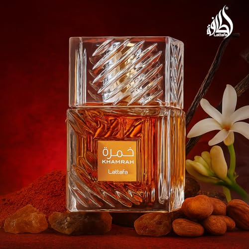 Lattafa Khamrah   Vanilla  Warm Spicy  Amber  Cinnamon   Eau de Parfum Long Lasting Fragrance for Unisex  3 40 Ounce / 100 ml
