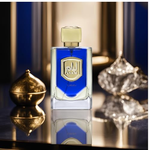 Lattafa Liam Blue Shine Eau de Parfum en espray unisex, 3.4 onzas