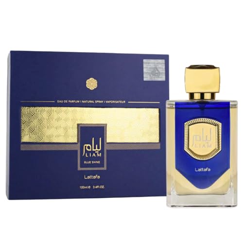 Lattafa Liam Blue Shine Eau de Parfum Spray for Unisex  3 4 Ounce