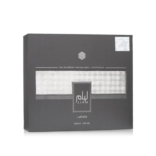 Lattafa Liam Grey Eau de Parfum Spray for Unisex  3 4 Ounce