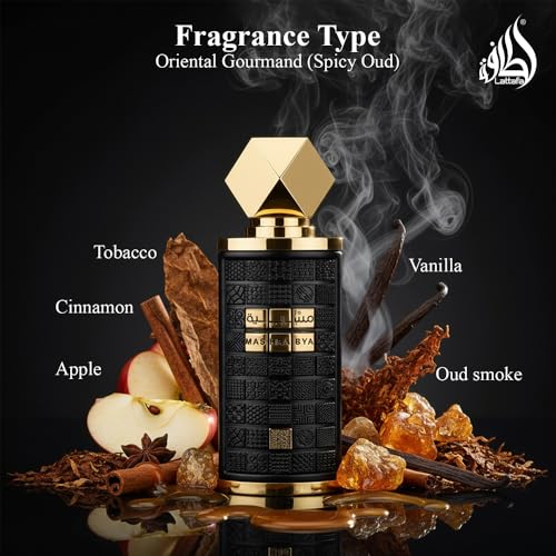 Lattafa Mashrabya for Unisex Eau de Parfum Spray  3 4 Ounce / 100 ml