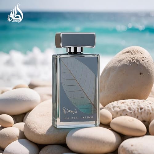 Lattafa Najdia Intense   Fresh  Marine  Woody   Eau de Parfum Spray Long Lasting Fragrance for Men  3 4 Ounce / 100 ml