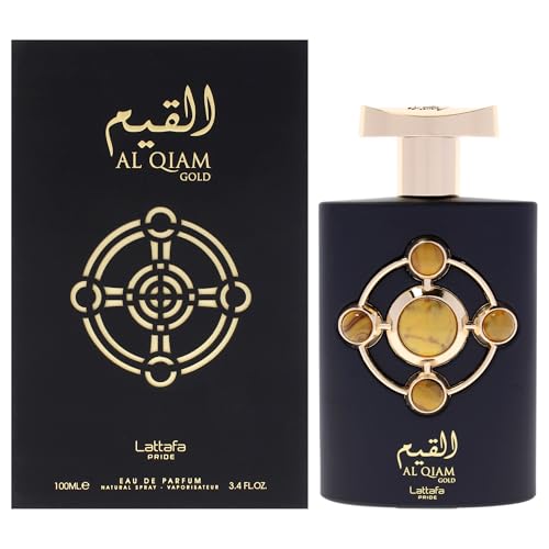 Lattafa Perfumes Al Qiam Gold for Unisex Eau de Parfum Spray  3 4 Ounce