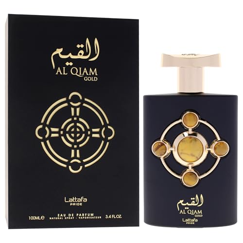 Lattafa Perfumes Al Qiam Gold for Unisex Eau de Parfum Spray  3 4 Ounce