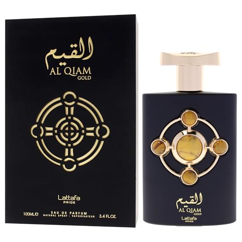 Lattafa Perfumes Al Qiam Gold for Unisex Eau de Parfum Spray  3 4 Ounce