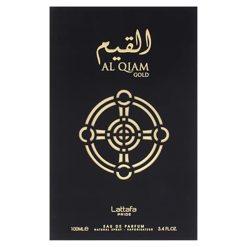 Lattafa Perfumes Al Qiam Gold for Unisex Eau de Parfum Spray  3 4 Ounce