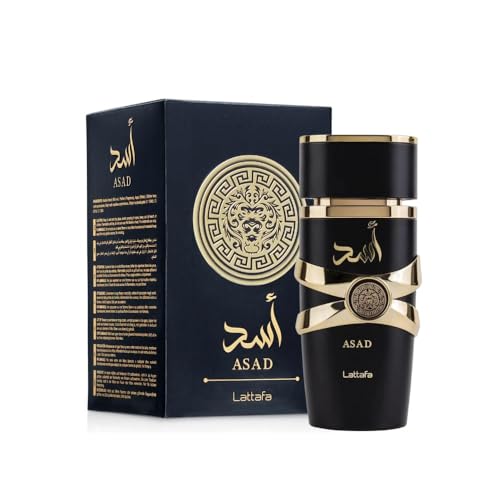 Lattafa Perfumes Asad for Unisex Eau de Parfum Spray  3 4 Ounce