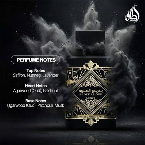 Lattafa Perfumes Badee Al Oud  Oud for Glory for Unisex Eau de Parfum Spray  3 4 Ounce