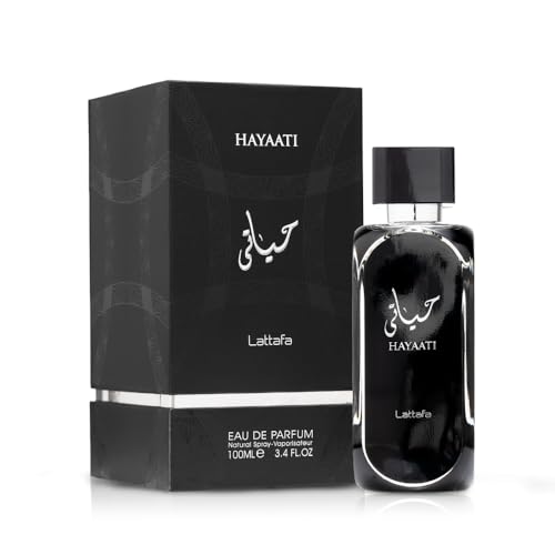 Lattafa Perfumes Hayaati Eau de Parfum Spray for Men  3 4 Ounce