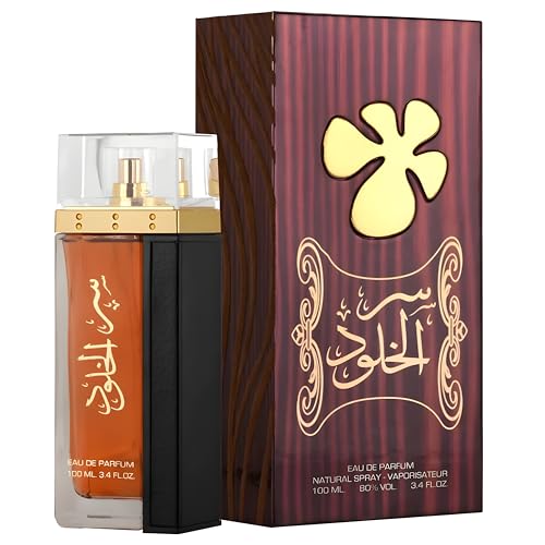 Lattafa Perfumes Ser Al Khulood Gold Eau de Parfum Spray for Unisex  3 4 Ounce