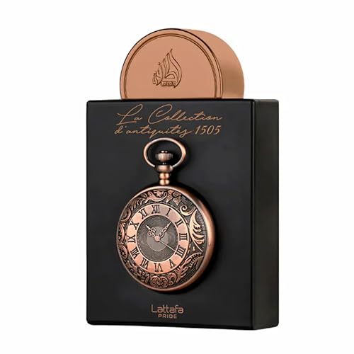 Lattafa Pride La Collection Dantiquites 1505  Watch  Eau de Parfum Spray for Unisex  3 4 Ounce