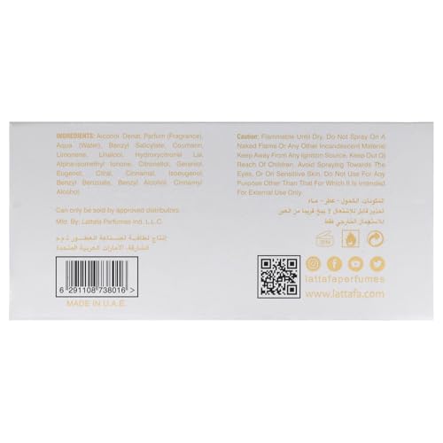 Lattafa Pride Shaheen Gold for Unisex Eau de Parfum Spray  3 4 Ounce / 100 Ml