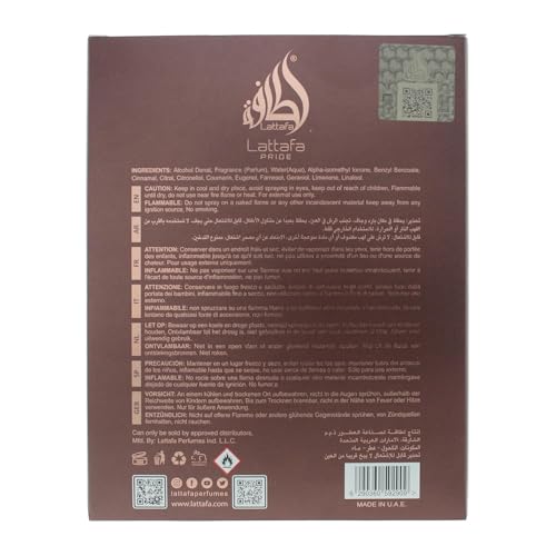 Lattafa Pride Vintage Radio for Unisex Eau de Parfum Spray  3 4 Ounce / 100 ml