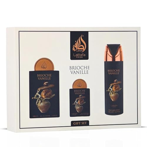 Lattafa Pride   Ishq Al Shuyukh Silver for Men   3 Pc Gift Set 3 4oz EDP Spray  6 67oz Perfumed Body Spray  0 67oz EDP Spray