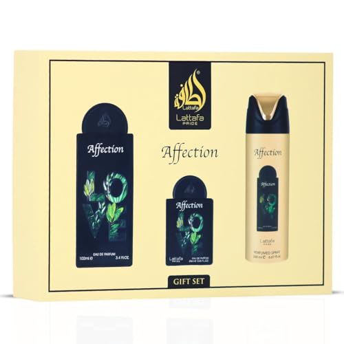 Lattafa Pride   Ishq Al Shuyukh Silver for Men   3 Pc Gift Set 3 4oz EDP Spray  6 67oz Perfumed Body Spray  0 67oz EDP Spray