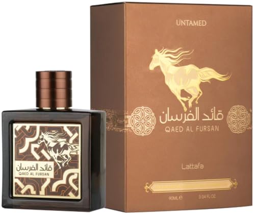 Lattafa Qaed Al Fursan Untamed   Sweet  Warm & Spicy  Amber  Aromatic   Eau De Parfum Long Lasting Fragrance for Unisex  3 04 Ounce / 90ml