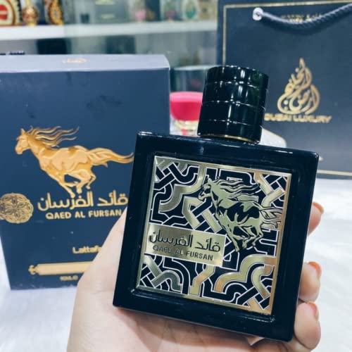Lattafa Qaed Al Fursan   Oriental  Fruity  Fresh  Amber Wood   Eau de Parfum Long Lasting Fragrance for Unisex  3 40 Ounce / 100 ml