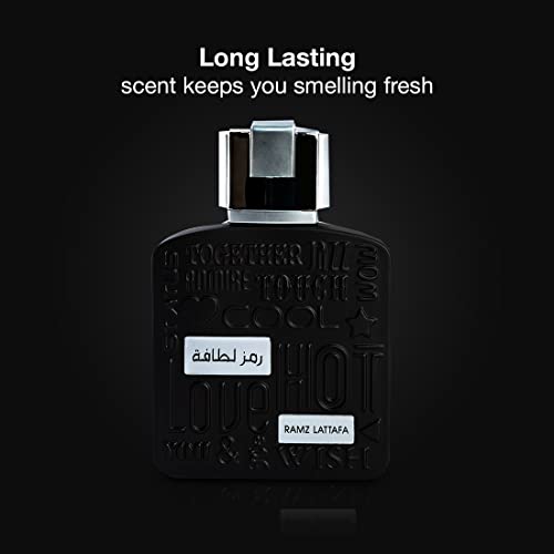 Lattafa Ramz Silver for Unisex Eau de Parfum Spray  3 4 Ounce / 100 ml