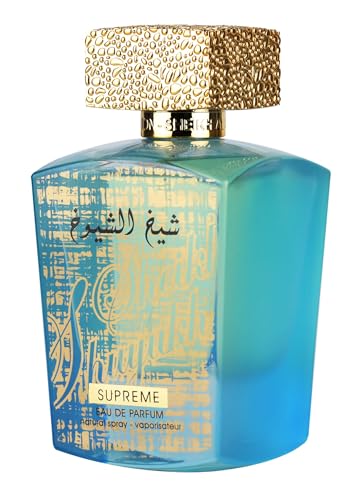 Lattafa Sheikh Al Shuyukh Supreme   Spicy  Sweet  Woody  Amber   Eau de Parfum Spray Long Lasting Fragrance for Unisex  3 4 Ounce / 100 ml