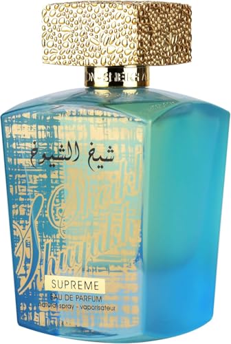 Lattafa Sheikh Al Shuyukh Supreme   Spicy  Sweet  Woody  Amber   Eau de Parfum Spray Long Lasting Fragrance for Unisex  3 4 Ounce / 100 ml