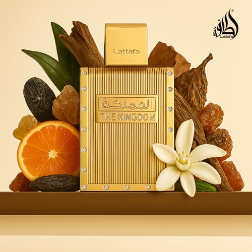 Lattafa The Kingdom Eau De Parfum Spray for Men  3 4 Ounce