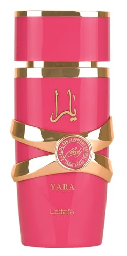 Lattafa Yara Candy   Vanilla  Fruity  Citrus  Floral   Eau de Parfum Long Lasting Fragrance for Women  3 40 Ounce / 100 ml