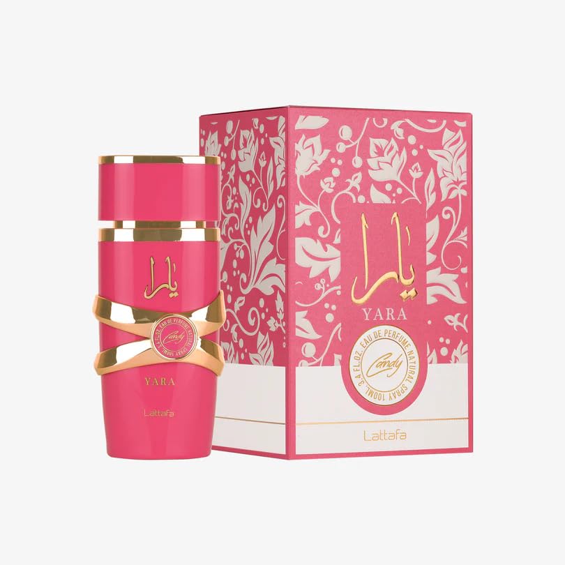 Lattafa Yara Candy   Vanilla  Fruity  Citrus  Floral   Eau de Parfum Long Lasting Fragrance for Women  3 40 Ounce / 100 ml