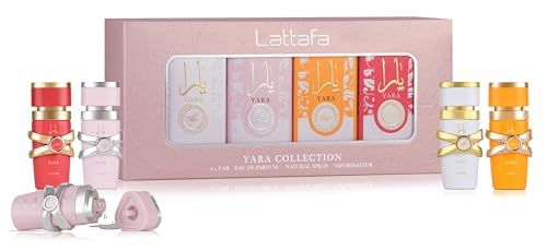 Lattafa Yara Collection   4   5 ml Eau de Parfum Gift Set for Women  Yara   Yara Moi   Yara Tous   Yara Candy 