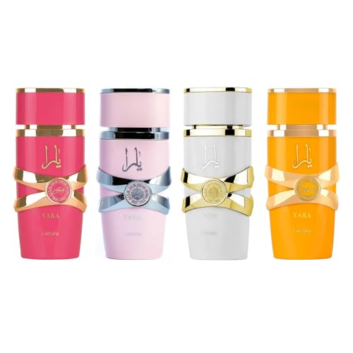 Lattafa Yara Collection   4   5 ml Eau de Parfum Gift Set for Women  Yara   Yara Moi   Yara Tous   Yara Candy 
