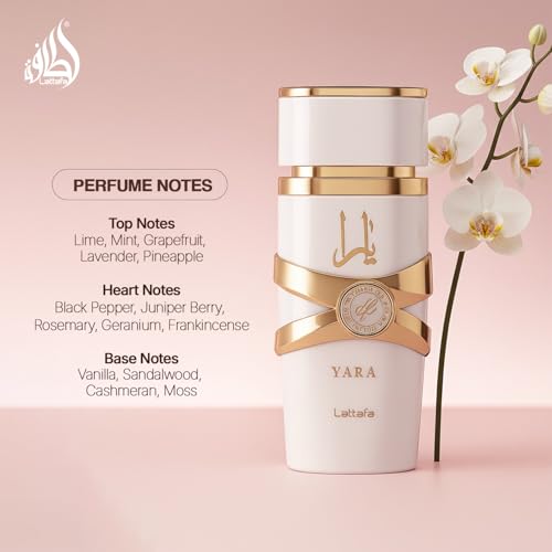 Lattafa Yara Moi   Floral  Fruity  Gourmand   Eau de Parfum Long Lasting Fragrance for Women  3 40 Ounce / 100 ml