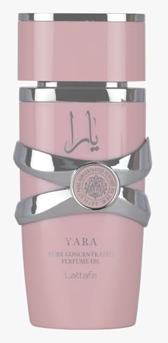 Lattafa Yara   Floral  Gourmand  Fruity  Musky   Pure Concentrated Perfume Oil Long Lasting Fragrance for Women  0 67 Ounce / 20 ml