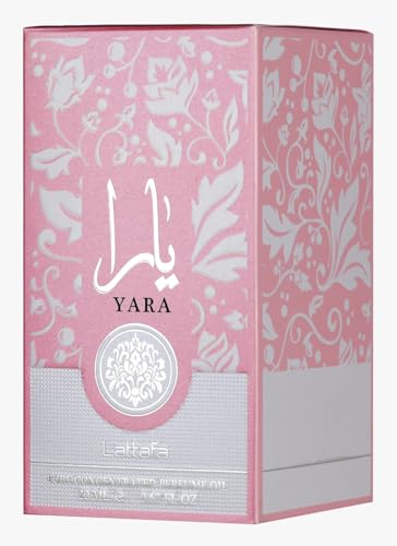 Lattafa Yara   Floral  Gourmand  Fruity  Musky   Pure Concentrated Perfume Oil Long Lasting Fragrance for Women  0 67 Ounce / 20 ml