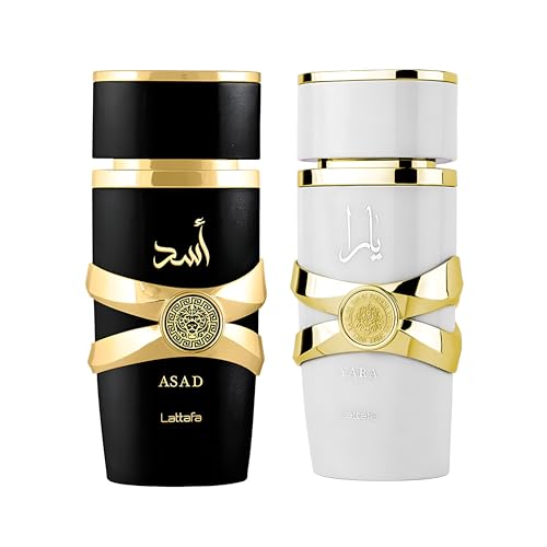 Lattafa for Women 3 Piece Eau de Parfum Gift Set  Yara   Yara Moi   Asad  3 4 Ounce/100 ml each