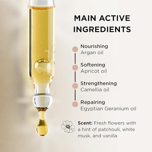 Lazartigue Huile des Rêves Nourishing Dry Oil for Hair, Adds Shine & Nourishment with Argan, Apricot & Camellia Oils, Vegan, Sulfate & Silicone Free