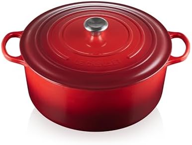 Le Creuset Enameled Cast Iron Signature Round Dutch Oven  13 25 qt   Cerise