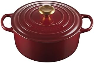 Le Creuset Enameled Cast Iron Signature Round Dutch Oven  13 25 qt   Cerise