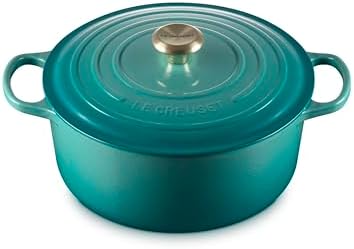 Le Creuset Enameled Cast Iron Signature Round Dutch Oven  13 25 qt   Cerise