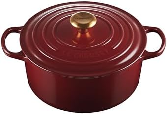 Le Creuset Enameled Cast Iron Signature Round Dutch Oven  13 25 qt   Cerise