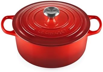 Le Creuset Enameled Cast Iron Signature Round Dutch Oven  13 25 qt   Cerise