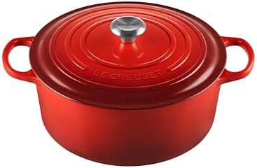 Le Creuset Enameled Cast Iron Signature Round Dutch Oven  13 25 qt   Cerise