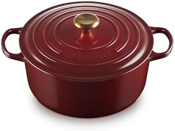 Le Creuset Enameled Cast Iron Signature Round Dutch Oven  13 25 qt   Cerise