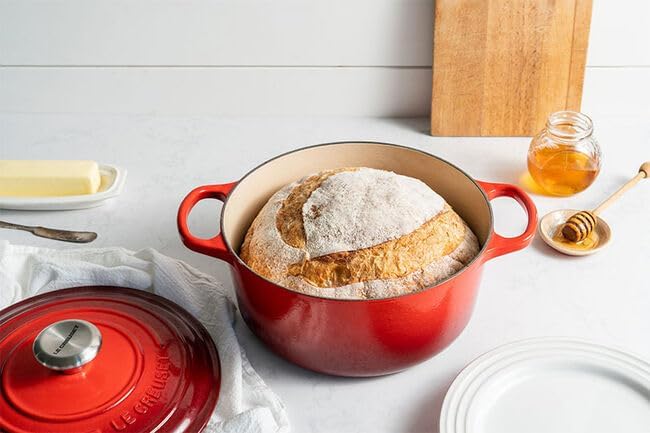 Le Creuset Enameled Cast Iron Signature Round Dutch Oven  13 25 qt   Cerise
