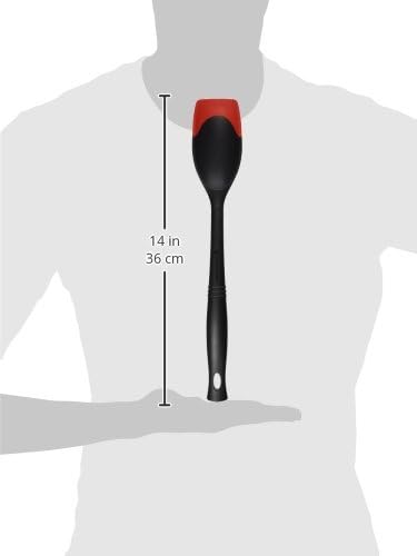 Le Creuset Revolution Bi Material Saute Spoon  13 5 x 2 5  Cerise