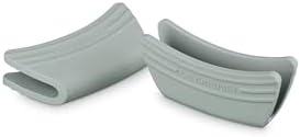 Le Creuset Silicone Set of 2 Handle Grips  5 x 2 1/2 Each  Cerise