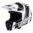Leatt 3 5 V24 MX Offroad Helmet w/4 5 Goggles Black/White