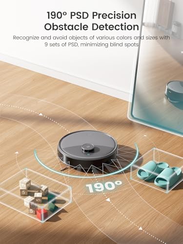 Lefant LiDAR Robot Vacuum and Mop  20000Pa Suction  90 Day Self Emptying  Obstacle Avoidance  Auto Mop Washing&Drying  All in One for Pet Hair Carpet  5G WiFi Alexa/APP/iWatch Control  M3 Max